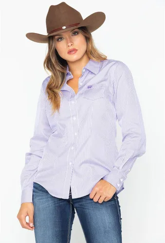 Vista 5 de Cinch Camisa de manga larga Tencel para mujer, Blanco