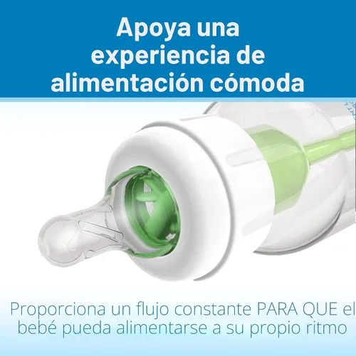 Vista 4 de Dr. Brown's Natural Flow - Tetina de silicona estrecha para biberón de bebés prematuros, flujo más lento, 0m+, tetina de biberón 100% silicona, 6