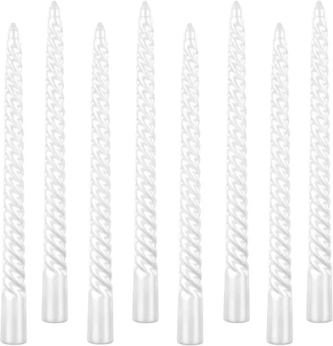 Vista 6 de Kemladio 4 velas cónicas de 10 pulgadas, quemadas sin perfume 7.5 horas, cena elegante, palitos de velas altas, decoraciones de fiesta de Halloween
