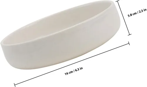 Vista 2 de White Ceramic Plant Pots with Drainage Holes 3pcs for Succulents