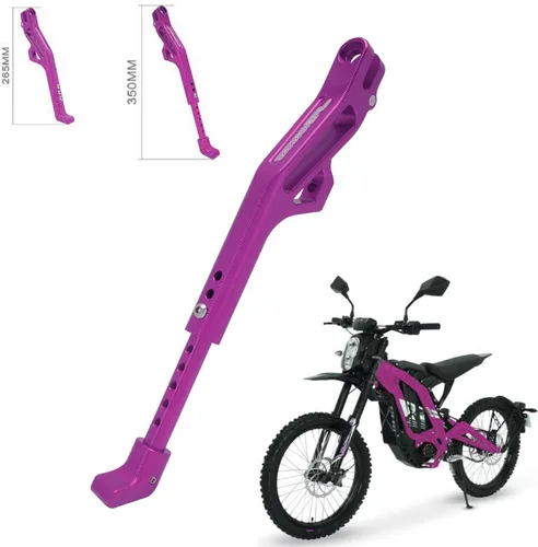 Vista 9 de JFG RACING Sur Ron Soporte de Pata, Soporte Lateral de Moto de Aleación de Aluminio CNC Ajustable para Surron Light Bee S/X Segway X160/X260 Talaria