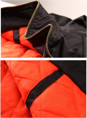 Vista 7 de TACVASEN - Chaquetas de hombre. Chaqueta bomber de otoño e invierno, acolchada, con cremallera completa, cálida, de estilo casual