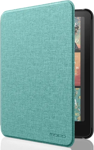 Vista 10 de MoKo Funda para Amazon Kindle Basic de 11ª generación 2024/2022 de 6 Verde medianoche