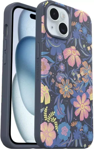 Vista 19 de OtterBox Funda para iPhone 16e, 15, 14 y 13 de la serie Symmetry, color negro, se ajusta a MagSafe, ultra suave, bordes elevados para proteger