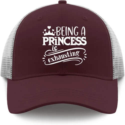 Vista 8 de Dad Hats Being a Princess is Exhausting Dad Hat for Women Vintage Hats Adjustable