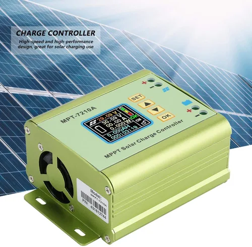 Vista 4 de Controlador solar MPPT DC12-60v, MPT-7210A controlador LCD Pantalla LCD Regulador de panel solar de energía para batería de litio