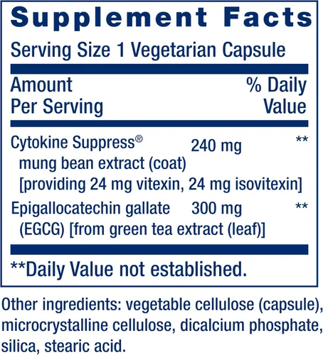 Vista 3 de Life Extension Cytokine Suppress with EGCG, 30 Count