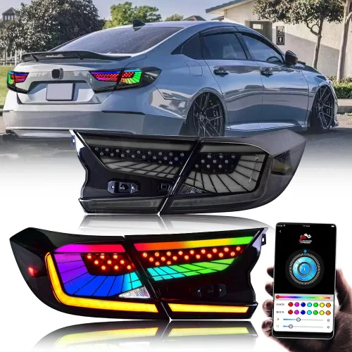 Vista 16 de T T-ABC Nuevas luces compatibles con Honda Accord 2018-2025, LX EX EXL Sport Touring Hybrid Faro delantero delantero de 10ª generación Accesorios