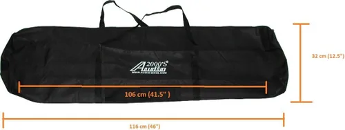Vista 2 de AUDIO 2000'S ACC4395-99 - Bolsa de transporte de lona con soporte de altavoz de alta resistencia con solapa divisora interna, cremallera confiable