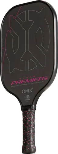 Vista 8 de Onix Carbon Fiber Surface Medium-Weight Premium Perforated Grip One-Piece Construction Pickleball Paddle