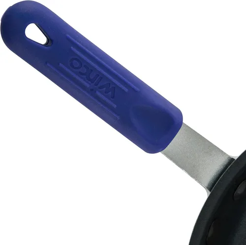 Vista 6 de Winco AFPI-8NH, sartén de aluminio lista para inducción de 8 pulgadas con revestimiento antiadherente, sartén con funda de silicona