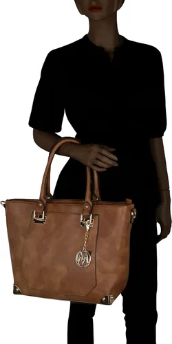 Vista 6 de Mia K Collection Yorkshire Crossbody Tote by Mia K
