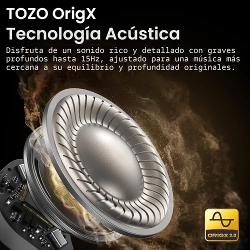 Vista 3 de TOZO NC9 Auriculares inalámbricos híbridos con cancelación activa de ruido