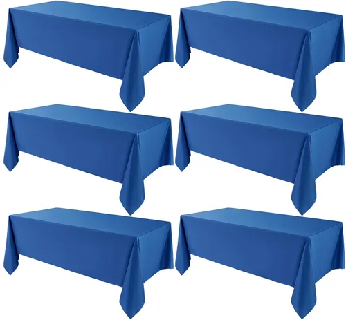 Vista 58 de VidaFete - 1 paquete de mantel cuadrado de 52 x 52 pulgadas, manteles resistentes a las manchas y arrugas, de poliéster, para mesa de comedor