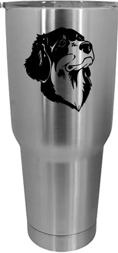 Vista 445 de Cairn Terrier - Vaso grabado con temática de perro, 30 onzas