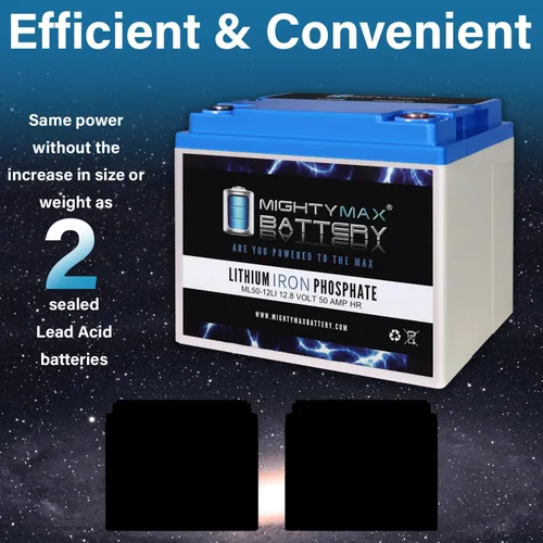 Vista 7 de Mighty Max Battery Batería de repuesto de litio de 12V, 50Ah, compatible con Tripp Lite Omni 750-4