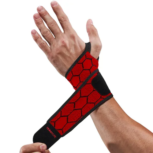 Vista 12 de Muñequera deportiva delgada, muñequera para alivio del túnel carpiano, soporte de muñeca de compresión sin neopreno para entrenamiento, muñequeras