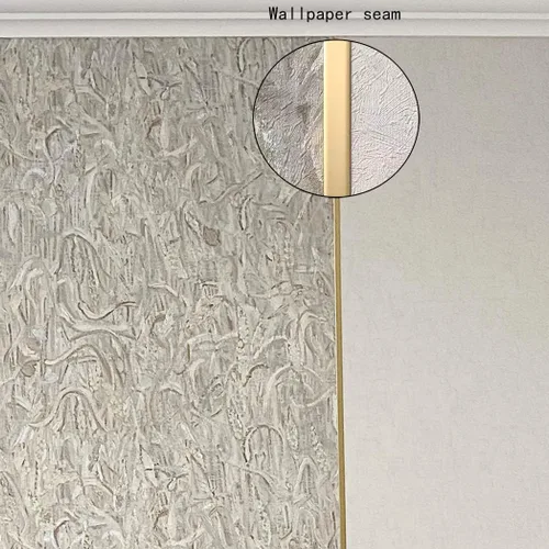 Vista 4 de Moldura flexible de pared Moldura para despegar y pegar Moldura de borde de techo/pared/espejo/puerta/armario/gabinete, 16.4 pies x 0.4 pulgadas