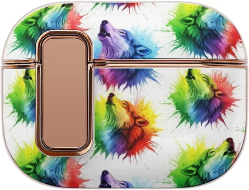 Vista 17 de Funda protectora de plástico suave compatible con Airpods Pro 2, funda de carga inalámbrica Dragon, accesorios para mujer