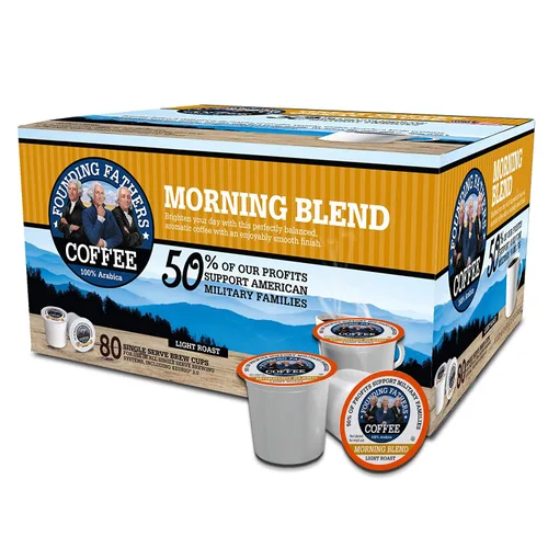Vista 5 de Founding Fathers Cápsulas individuales de café para cafeteras Keurig 2.0 K-Cup, tostado francés, 80