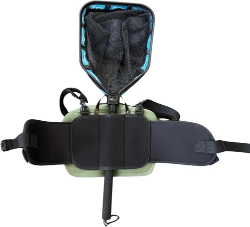 Vista 4 de Riñonera impermeable Riñonera de pesca lumbar sumergible de 8 litros con cremallera hermética Perfecto para pesca con mosca, canotaje, camping