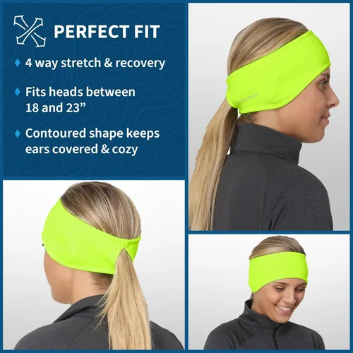 Vista 61 de TrailHeads - Diadema para mujer, diseño de cola de caballo, con banda para la oreja que absorbe la humedad, ideal para correr
