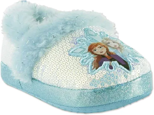 Vista 4 de Disney Frozen 2 Elsa Anna - Pantuflas de felpa para niñas pequeñas