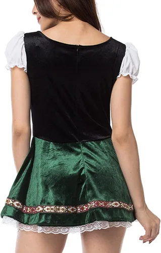 Vista 4 de Oktoberfest - Vestido de carnaval con hombros descubiertos, para mujer