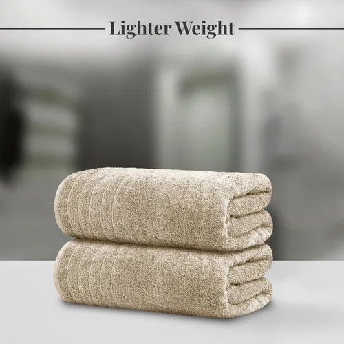 Vista 2 de Tens Towels - Paquete de 2 sábanas de baño extra grandes de 35 x 70 pulgadas, 100% algodón, más grandes y más ligeras, secan más rápido, súper