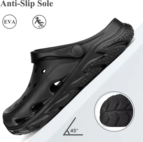 Vista 5 de Scecocrs Zuecos con Soporte de Arco para Mujeres y Hombres Zapatos de Jardín para Adultos Deslizables para Exteriores Sandalias Deportivas de Verano