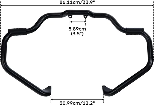 Vista 7 de TCT-MOTORPARTS Barra de choque de carretera con protector de motor para bigote, apta para Indian 2014-2024 Chieftain; Chieftain Dark