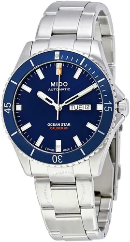 Vista 10 de MIDO Ocean Star 200 - Reloj suizo automático para hombre - Caja de acero inoxidable - Calendario día/fecha - Bisel giratorio