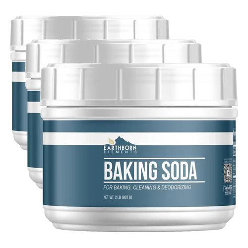 Vista 8 de Earthborn Elements Soda para hornear (2 lb) Bicarbonato de sodio, para cocinar, limpiar y desodorizar