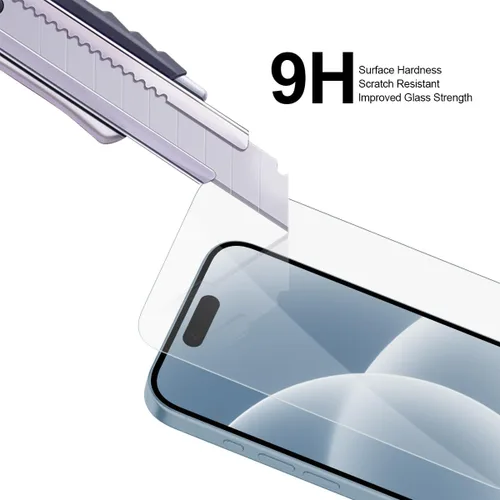 Vista 4 de Supershieldz (Juego de 2) (Privacidad) Protector de pantalla anti espía diseñado para iPhone Air (16.5 cm), de vidrio templado, antiarañazos, sin