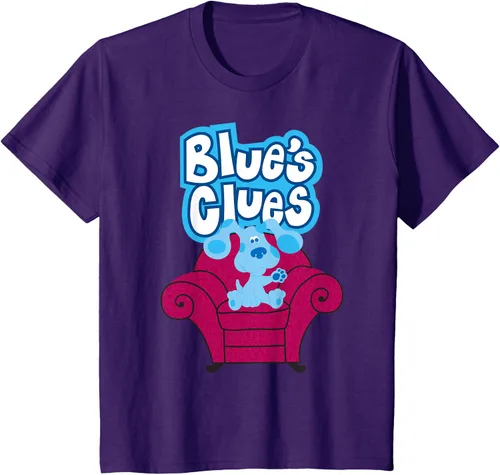 Vista 21 de Camiseta Blue's Clues On Red Sofa Negro