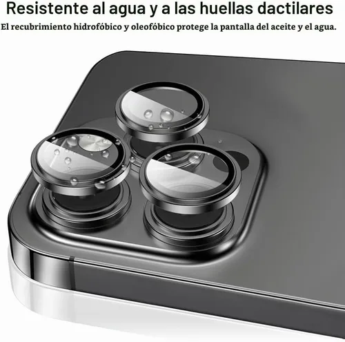 Vista 4 de Protector de lente de cámara para iPhone 15 Pro/iPhone 15 Pro Max