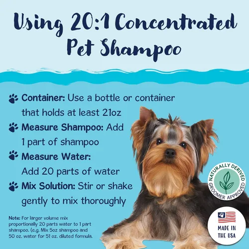 Vista 5 de Bobbi Panter Moisture & Shine - Champú para perros con aceite de argán, manzanilla y menta, fórmula natural nutritiva profunda para un pelaje suave