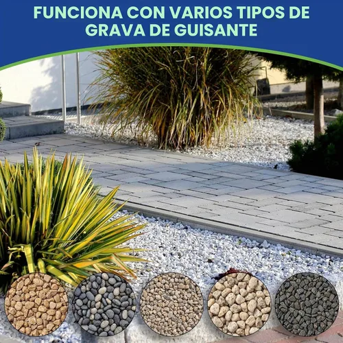 Vista 6 de Teexpert Pegamento de roca para paisajismo, pegamento concentrado de grava de 2 galones para grava de guisantes y rocas pequeñas, fórmula de flujo