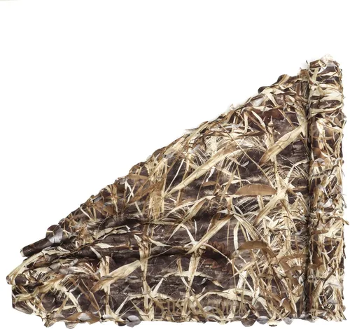 Vista 8 de Persiana Auscamotek red de caza, diseño de camuflaje, color verde y café