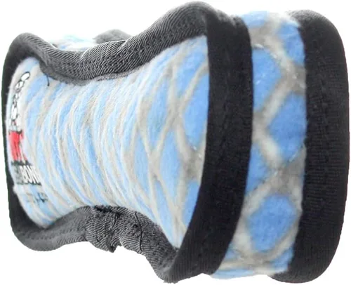 Vista 5 de TUFFY® Paquete de 2 juguetes de peluche ultra duraderos para perros Bone 2 eslabones de cadena de hueso azul