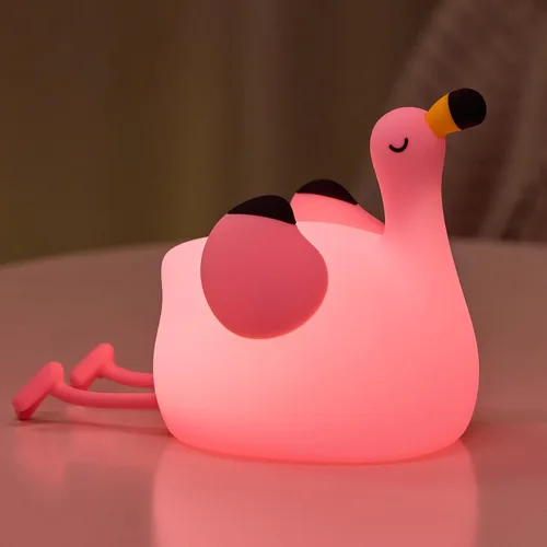 Vista 9 de Luz nocturna de rana para niños, bonita luz nocturna de silicona regulable para guardería, lámpara de noche recargable, regalos creativos portátiles