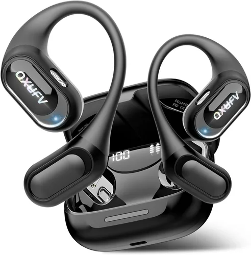 Vista 10 de Auriculares de oreja abierta, auriculares de traducción AI en tiempo Rosa