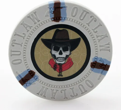 Vista 8 de Versa Games Fichas de póquer Outlaw Clay en 0.46 oz - Paquete de 50 (colores a elegir)