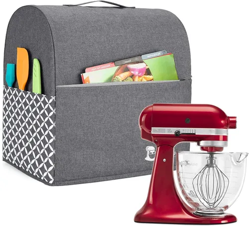 Vista 12 de Yarwo - Cubierta para mezclador compatible con KitchenAid de 4,5 qt y todos los modelos de 5 qt, cubierta protectora contra el polvo con asa Gris