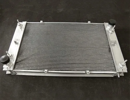 Vista 4 de Radiador de aluminio completo T56mm para Porsche 928 con 2 enfriadores de aceite