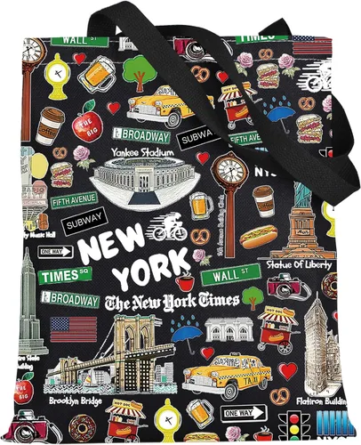 Vista 11 de WZMPA Bolsa de cosméticos de Nueva York New YorkSouvenir regalo de vacaciones maquillaje bolsa con cremallera Mercancía de la ciudad (Nueva York)