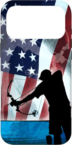 Vista 22 de Bowfishing American Flag Bow Hunting for Fish bowfisher Case for iPhone 17