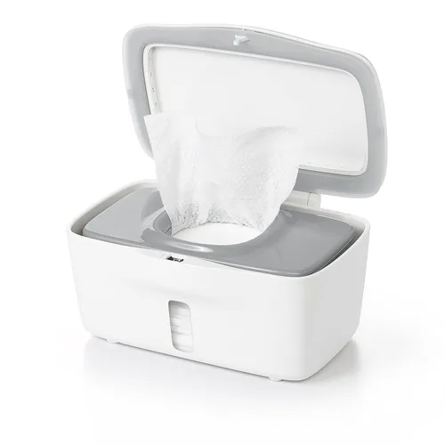 Vista 5 de OXO Tot On-The-Go Dispensador de toallitas con bolsa para pañales, color gris y dispensador de toallitas Tot Perfect Pull - Gris, 1 unidad
