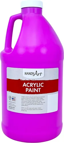 Vista 56 de Handy Art Pintura acrílica, juego de 12 colores, botellas de 16 onzas, acrílico líquido para estudiantes semibrillante, consistencia de flujo