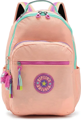 Vista 128 de Mochila Kipling Seoul extra grande para laptop de 17", Grande True Blue Tonal 2